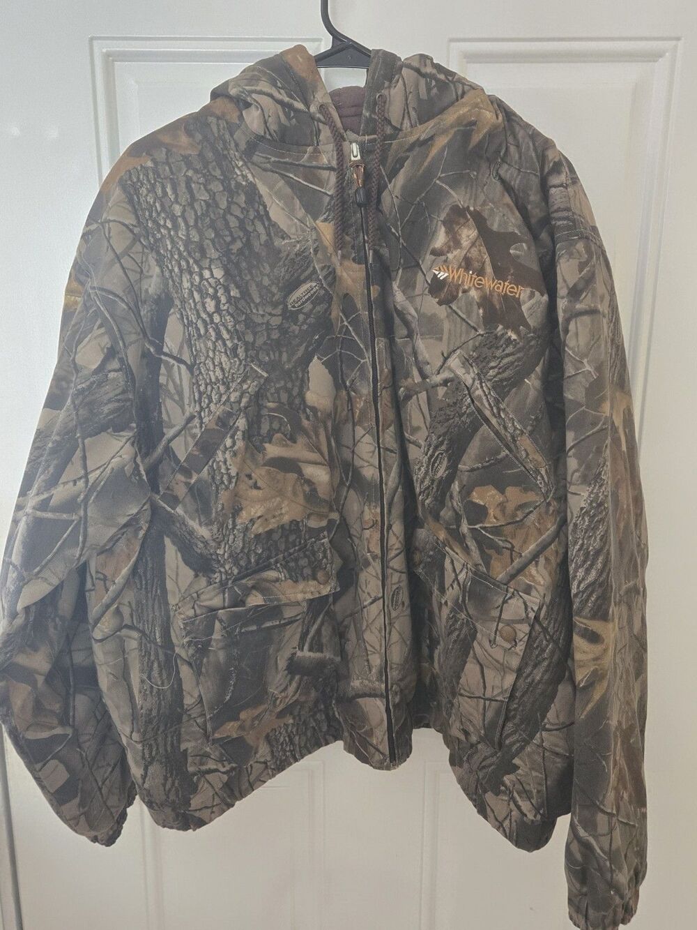 Whitewater Outdoors Realtree Hardwoods Jacket Mens XL 46/48 Camo Full Zip